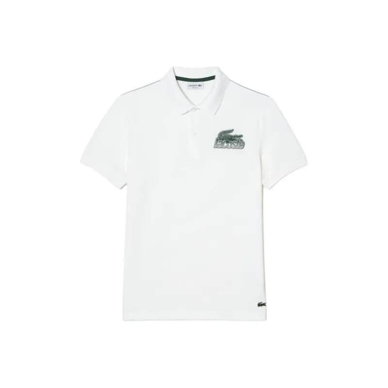 LACOSTE Cotton Mini Pique Polo Shirt Polo Shirt Men's White-0