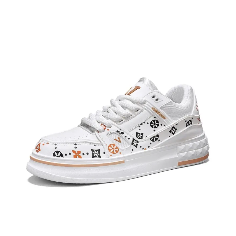 OUGLEMEN Cushioning, Lightweight, Breathable Low Top Skateboard Shoes Men's Box-2