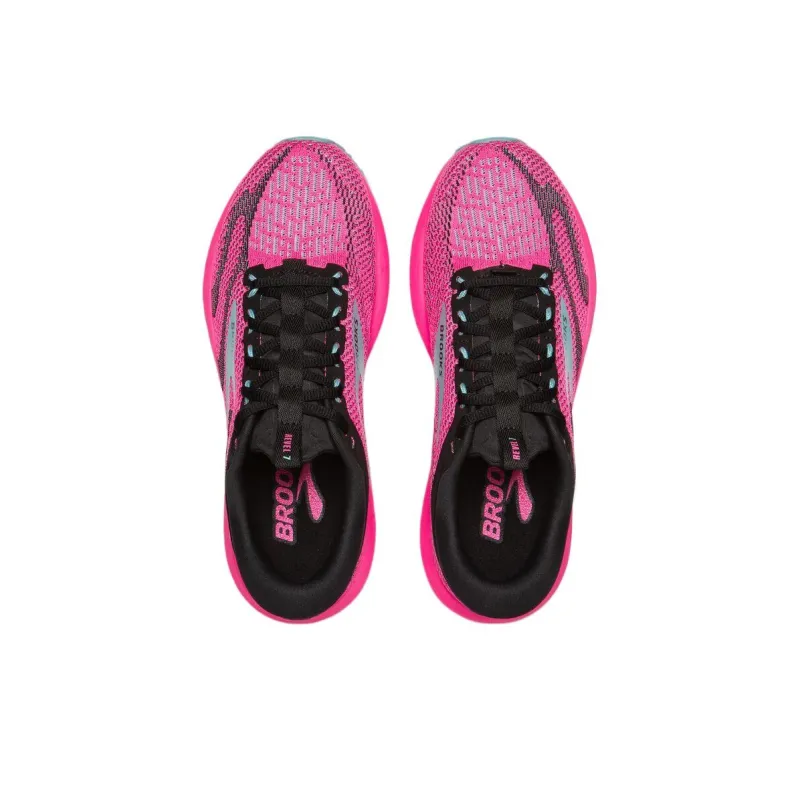 Brooks Revel 7 Knockout Pink Black Aqua Women's-3