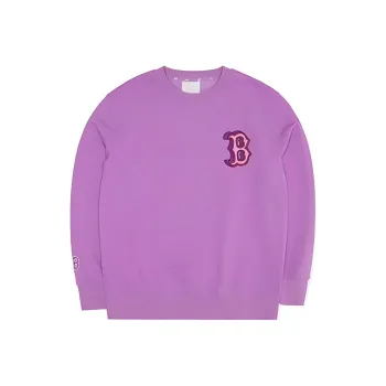 MLB Boston Red Sox Sweatshirt Unisex Light Lavender Purple