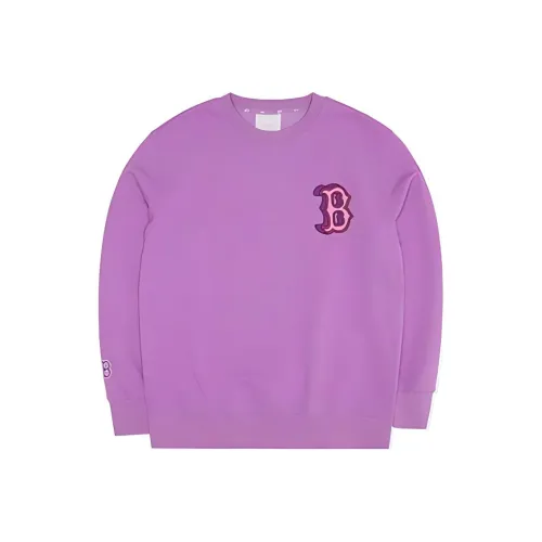 MLB Boston Red Sox Sweatshirt Unisex Light Lavender Purple