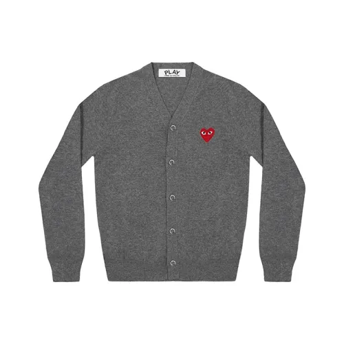 Comme Des Garcons Play Red Heart Knit Cardigan Sweater