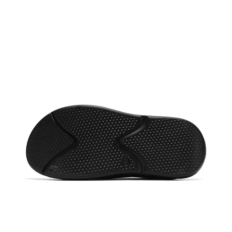 Gaius Durant Quiet Slip Resistant Cushioning Slide Slippers Men's Black White-2