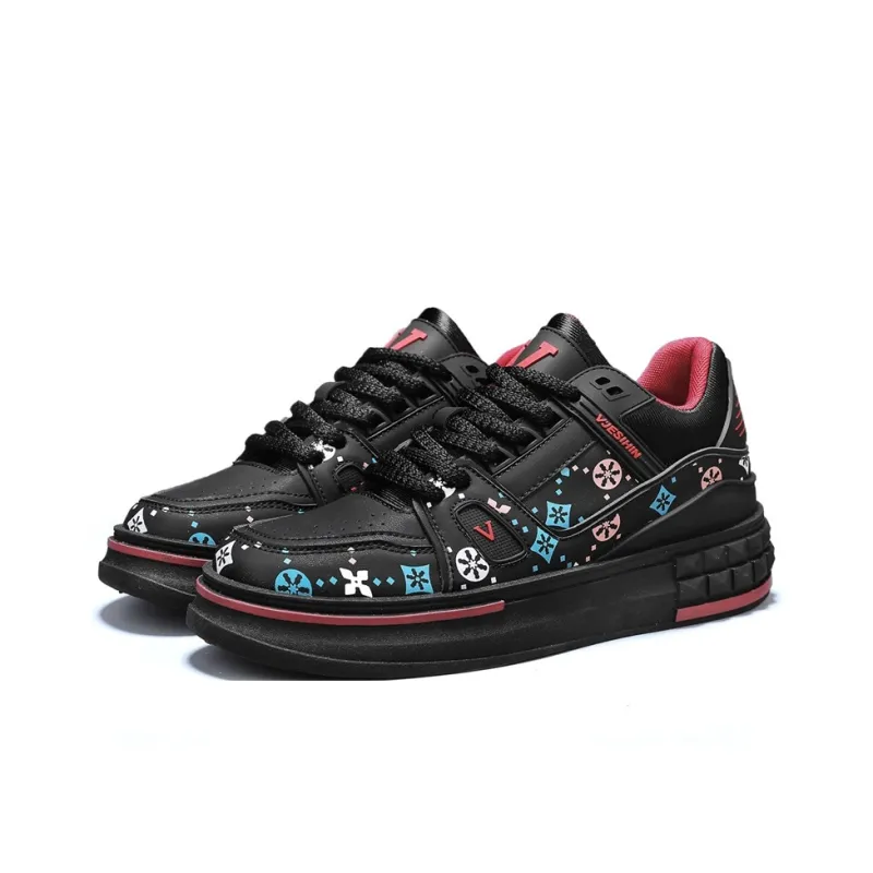 OUGLEMEN Cushioning, Lightweight, Breathable Low Top Skateboard Shoes Men's Box-9