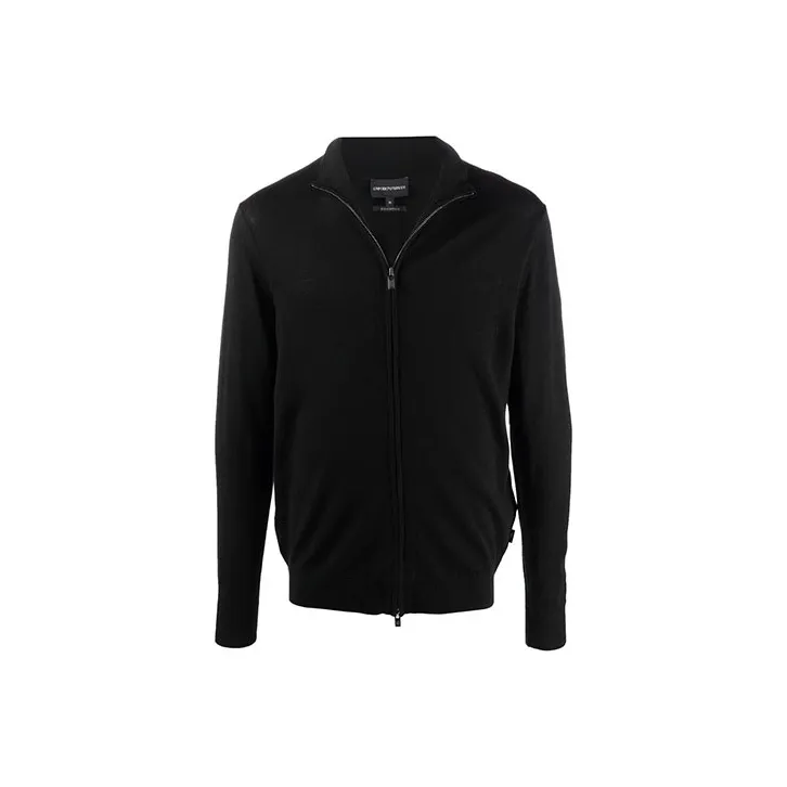 EMPORIO ARMANI High Neck Zipped Cardigan-0