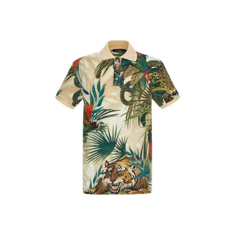 Roberto Cavalli SS24 Polo Shirt Men's Multicolor-0