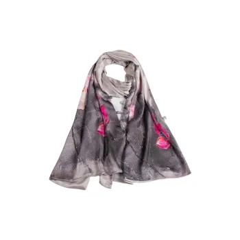 Red Bean 100% Mulberry Silk Scarves Women's