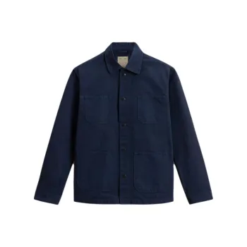 WOOLRICH Shirt Men's Melton Blue