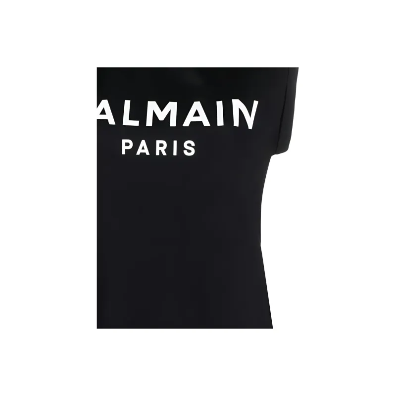 BALMAIN Logo Printed Sleeveless Tank Top-4