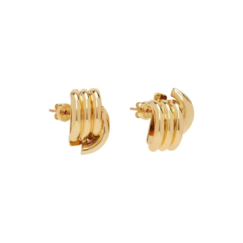 Anine Bing 14K Gold, Brass, Gold Plated Earrings Women's Gold-1