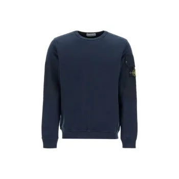 STONE ISLAND Logo Patch Crewneck Sweatshirt