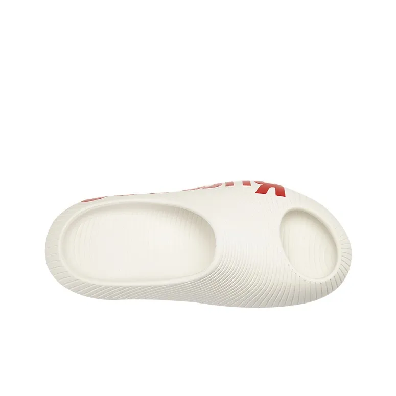KUMPOO Abrasion Resistant Antibacterial Slide Slippers Unisex White-4