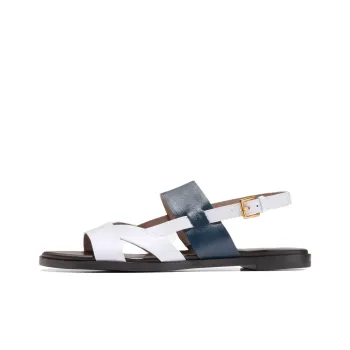 COLE HAAN One Strap Sandals Women's White Blue