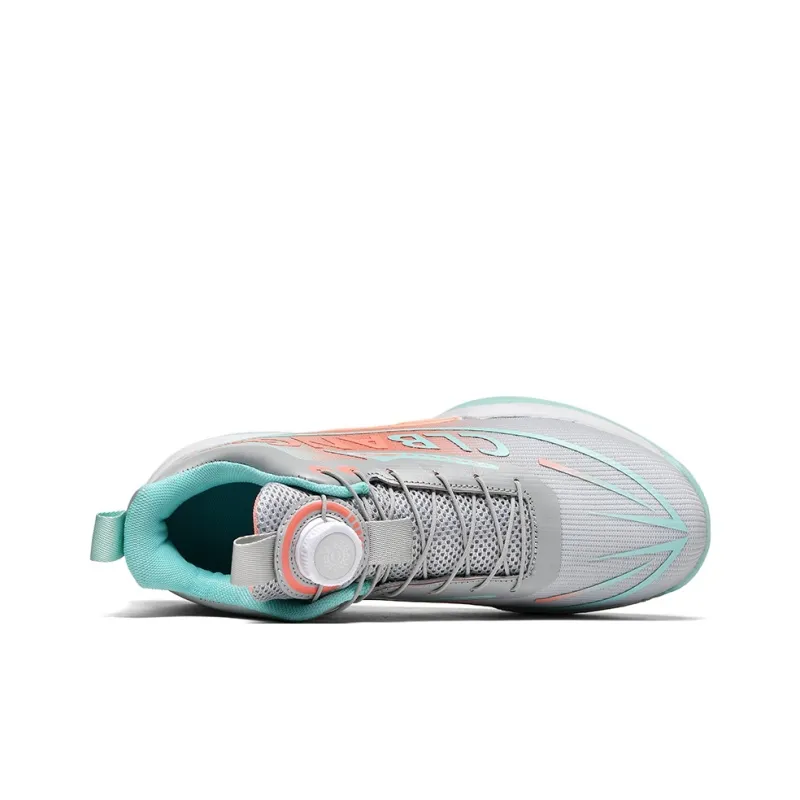 Kuding Basketball Shoes Unisex Low Top Gray Purple/Black Orange Purple/Green Pink/Mismatched White Purple+Black Orange Purple-4