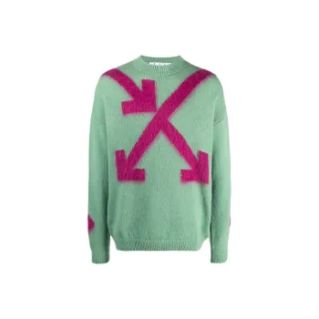 OFF WHITE Intarsia Arrow Jumper