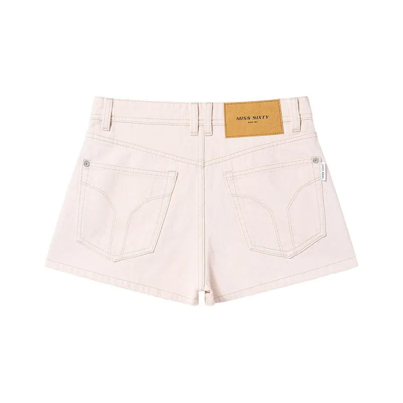 Miss Sixty Denim Shorts Women's Ecru-1