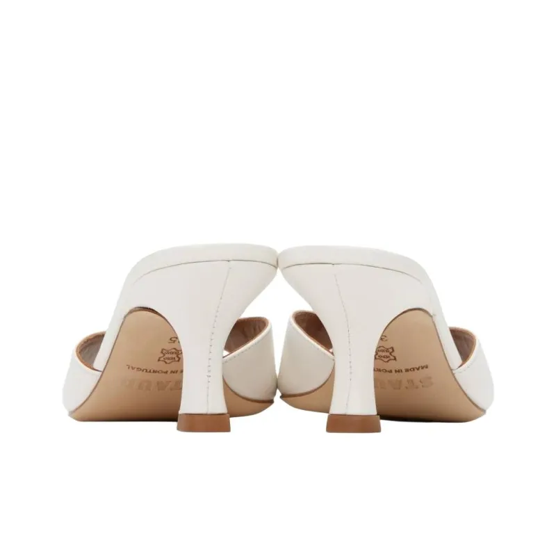 Staud Slide Slippers 5.5cm Women's White-3
