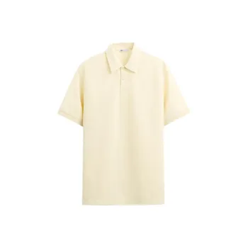 ZARA Polo Shirt Men's Light Yellow