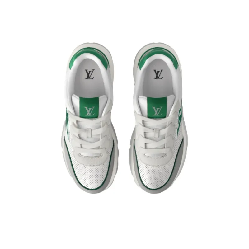 LOUIS VUITTON Classic Low Top Casual Shoes Men's White-3