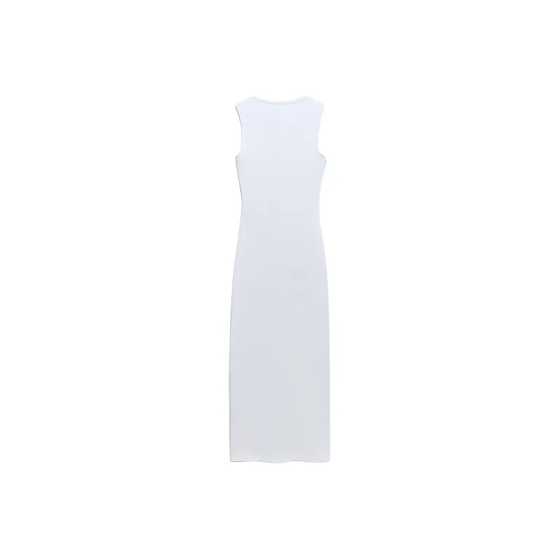 ZARA Sleeveless Dress Women's White-1