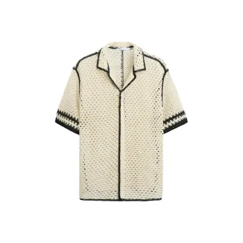 ZARA Shirts Men Frosted White