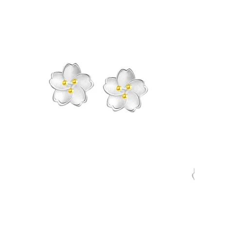 QUIET LOVE S925 Silver Stud Earrings Women's
