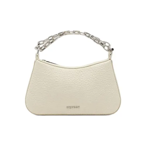 Alexander McQueen T Bar Lambskin Handbag Mini Women's Cream