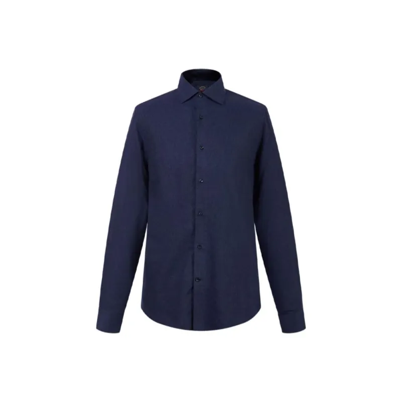 Paul & Shark Yachting Shirt Men's Navy Blue-0
