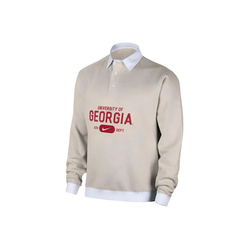Nike Georgia Club Fleece Men's Nike College Long-Sleeve Polo-0