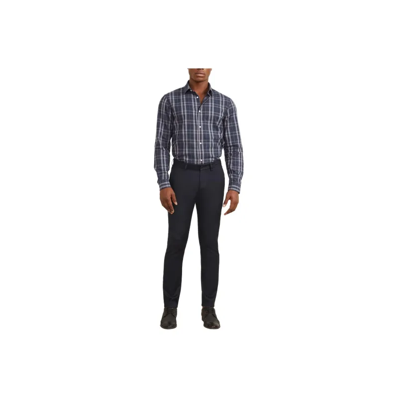 GUESS Joe Notched Cuff Shirt Shirt Men's Blue Gray-0