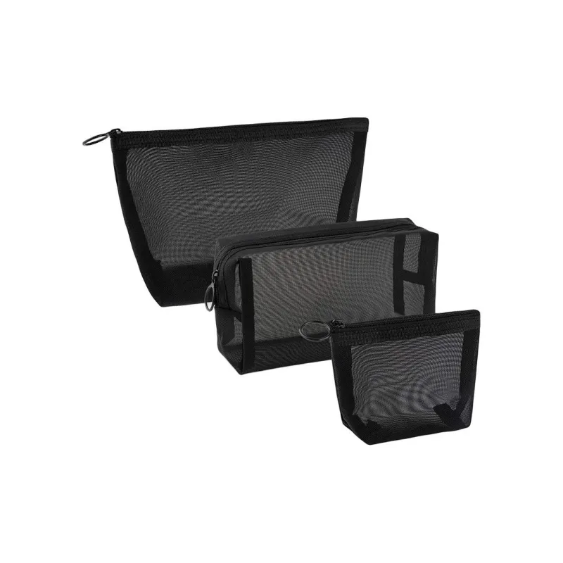 CUCX Gauze Cosmetics Storage Bag Set Of 3-0