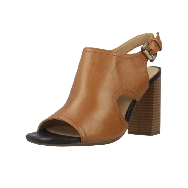 GEOX Audalies One Strap Sandals Women's Brown-2