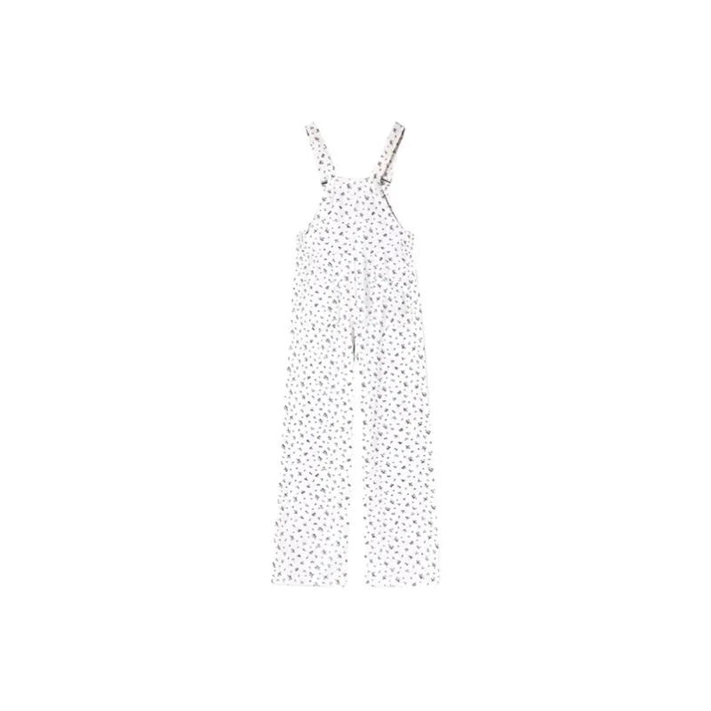 Manekniv Overalls Women's White Floral-1