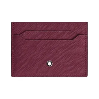 MONTBLANC Calfskin Card Holder Men's Dark Burgundy