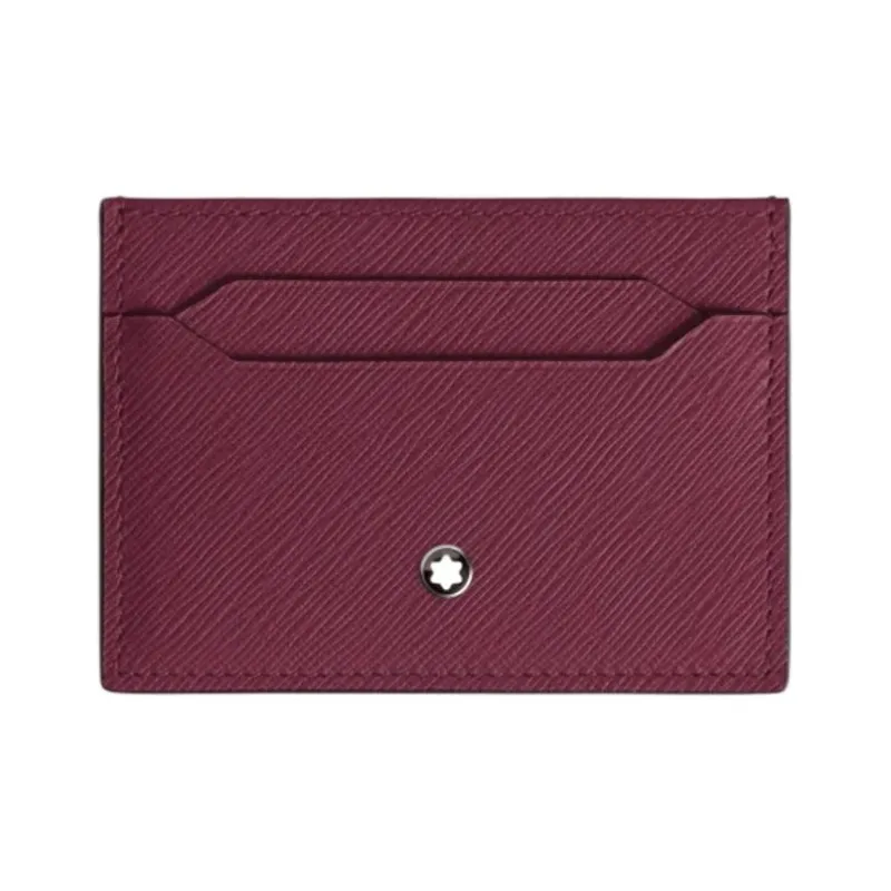 MONTBLANC Calfskin Card Holder Men's Dark Burgundy-0