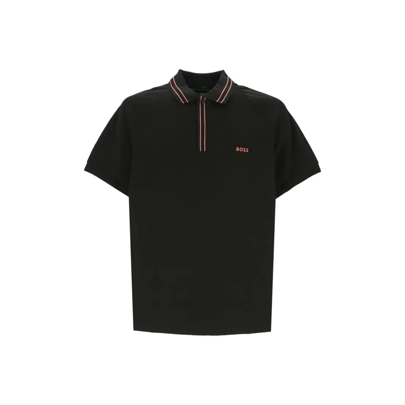 HUGO BOSS Logo appliqué Cotton Polo Shirt-0