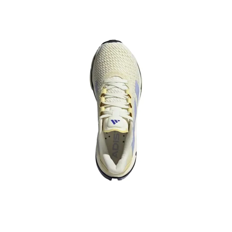 Adidas Adistar Byd Cushioning Low Top Running Shoes Women's Purple Yellow-3