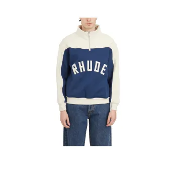 RHUDE Contrast Quarter Zip Varsity