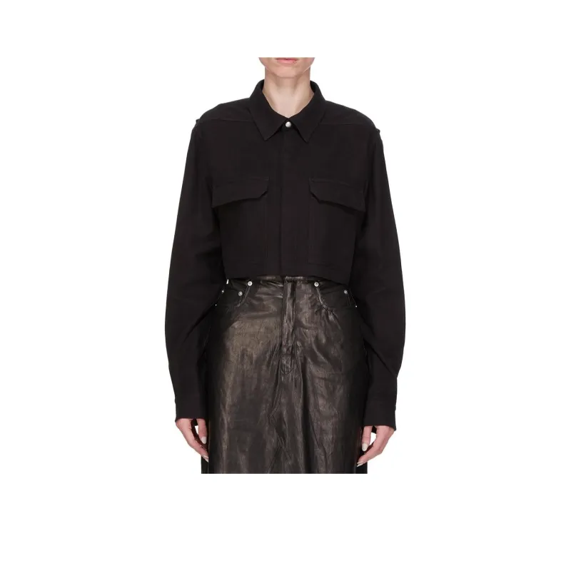RICK OWENS/RO FW24 Shirt Men's Black-0
