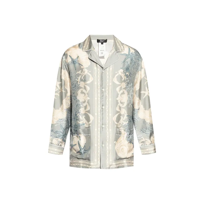 VERSACE Pattern-Printed Button-Up Shirt-0