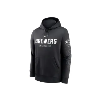 Nike Milwaukee Brewers Fashion Club Men's Nike Mlb Pullover Hoodie