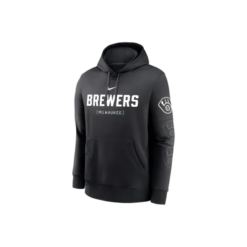 Nike Milwaukee Brewers Fashion Club Men's Nike Mlb Pullover Hoodie