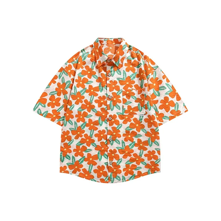 VERAF CA Shirt Unisex Orange Red-0