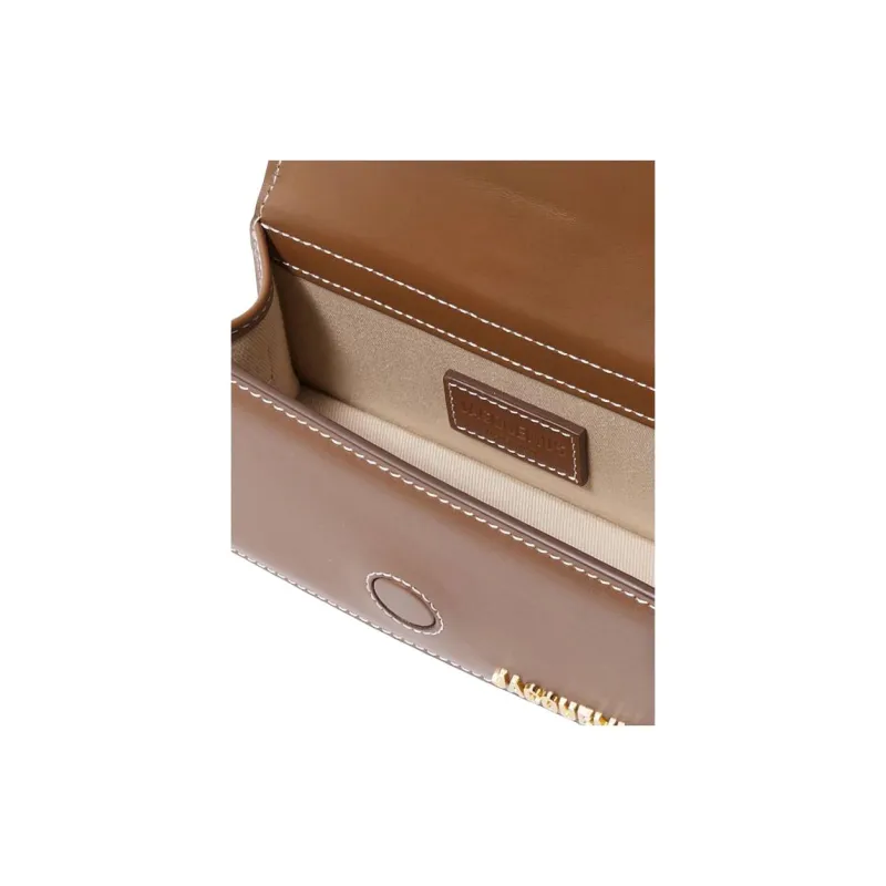Jacquemus Cow Leather One Shoulder Handbag Women's Tan-3