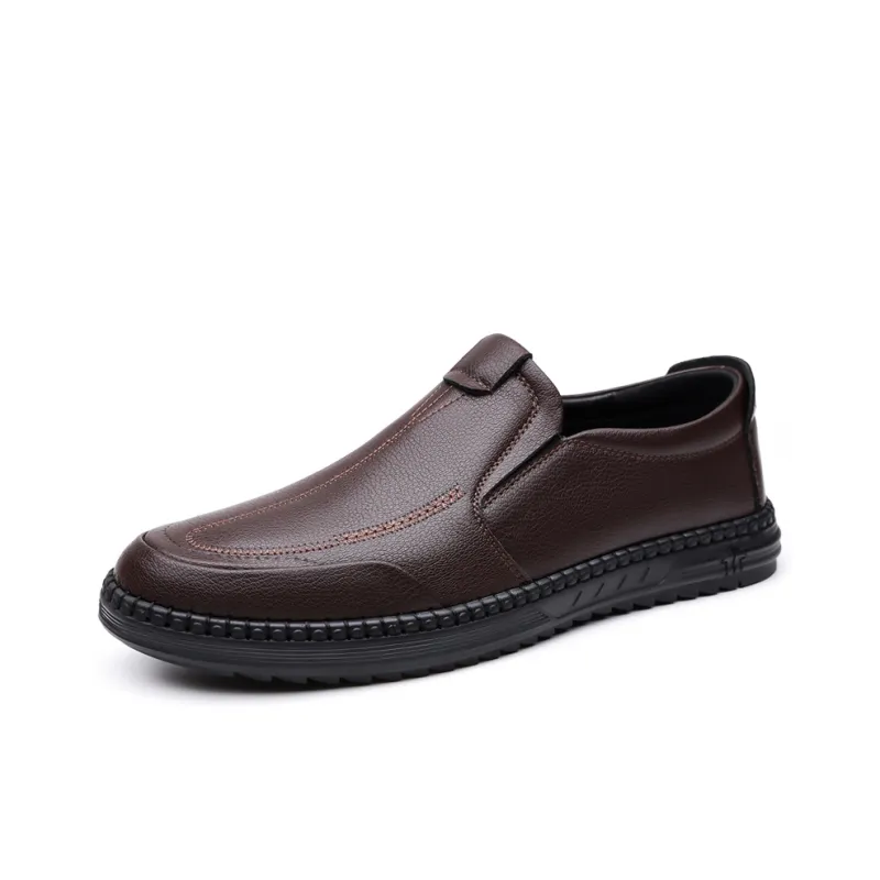 EGCHI Dress Shoes Men Low Top Black-5