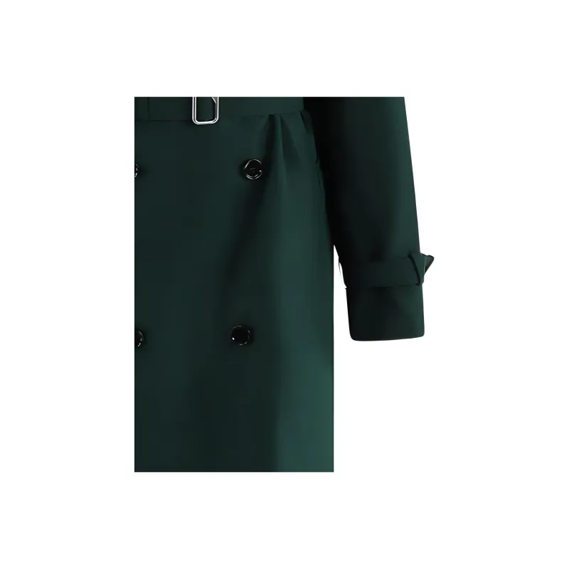 Burberry Double Breasted Long Sleeved Belted Trench Coat-2