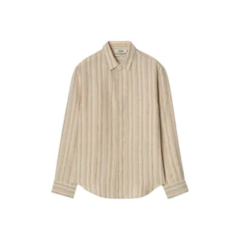 COS Shirts Men Orange/Stripes