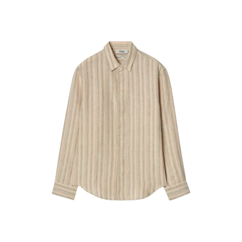 COS Shirts Men Orange/Stripes-0