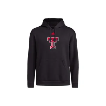 Adidas Free Shipping With AdiClub Texas Tech Fleece Hooded Sweatshirt