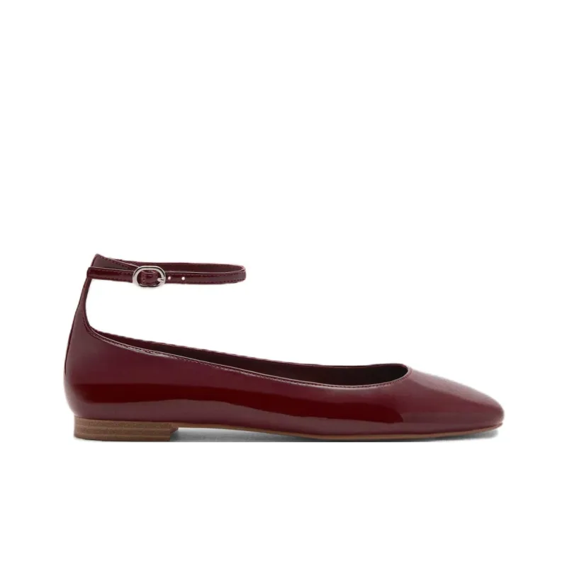 MANGO Ballet Flats Casual Single Shoes Women's-1